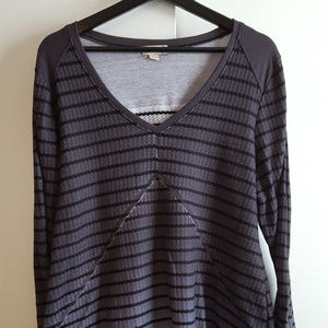 Casual waffle-weave print top